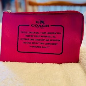 Coach Pink Wristlet Clutch